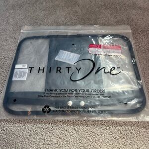 Thirty-One Navy Clear Utility Tote Pocket Insert